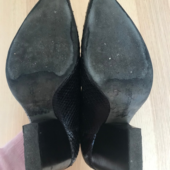 Rebecca Minkoff La Roux black snake print booties - Picture 4 of 8